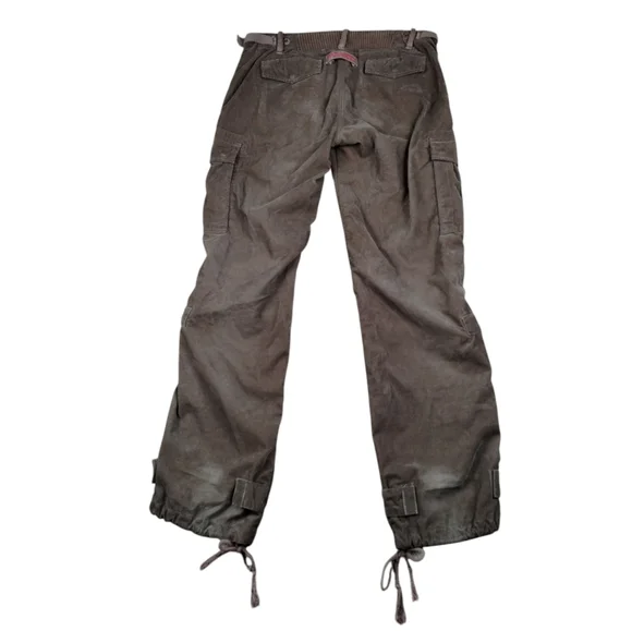 Vintage Parasuco Denim Cult Y2K Brown Corduroy Low Rise Pants Women's Size 28 - Picture 2 of 10